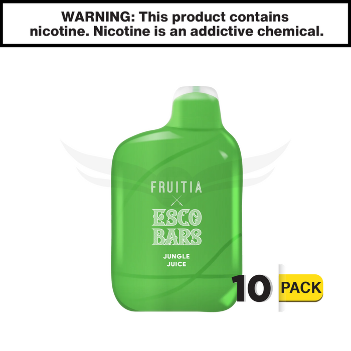 Esco Bars Fruitia 6000 Puffs Disposable Rechargeable Vape (10 Pack)