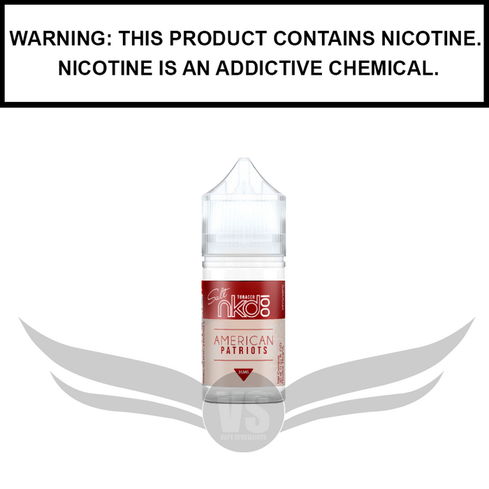 Naked 100 Tobacco | American Patriots - Salt Nic eJuice (30ml)