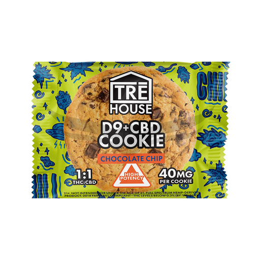 Tre House - D9 + CBD Cookie - Chocolate Chip | 40mg