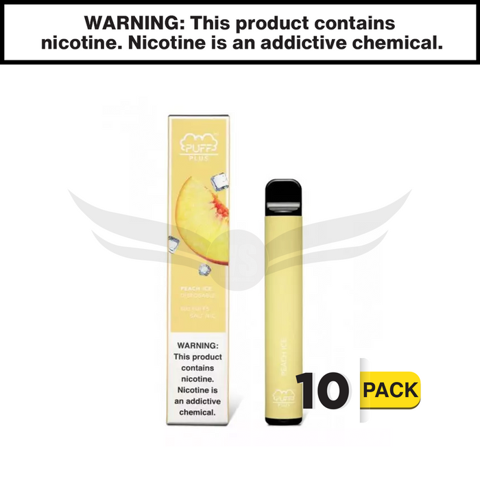 Puff Plus Disposable E-Cigs 5% Nicotine (10-Pack)