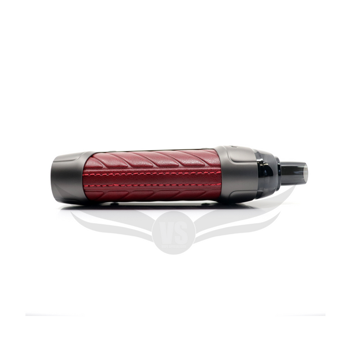 Trio85 vape starter kit red leather and grey